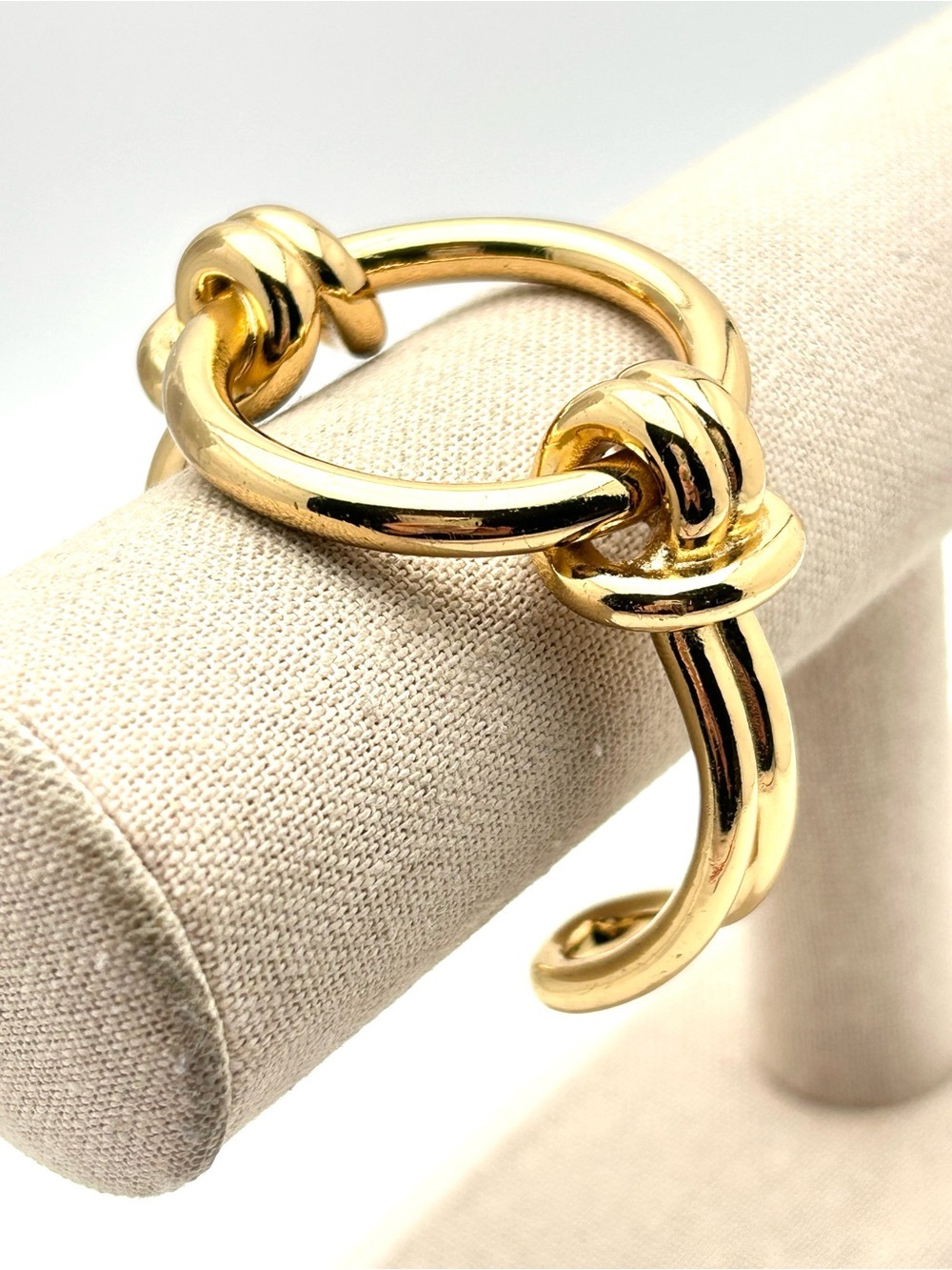 J. Crew Gold Knotted Cuff Bracelet